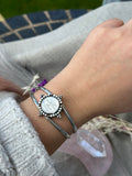 Luna Mother of Pearl Cuff Bracelet MTO