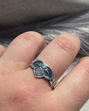 Lotus Crown Stamped Ring MTO