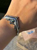 Labradorite Lotus Crown Wishbone Cuff