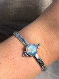 Rainbow Moonstone Decorative Cuff MTO
